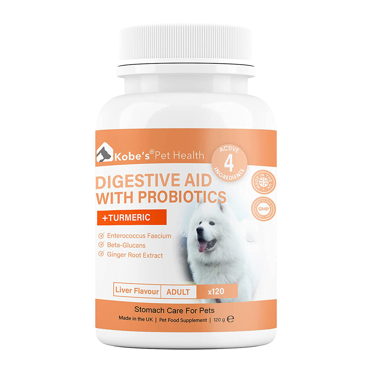 Digestive Enzyme Supplements For Dogs | Probiotics for Dogs - 120 Capsules (Final)